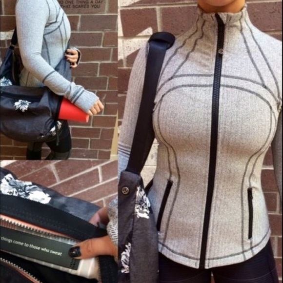 lululemon ghost herringbone Define jacket size 8 EUC - Picture 2 of 7